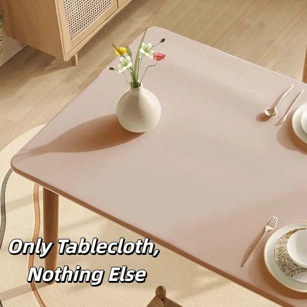 nappe table beige clair uni moderne anti dérapante lavable machine maison cuisine