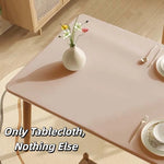 nappe table beige clair uni moderne anti dérapante lavable machine maison cuisine