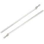 tige rideau moderne blanc clips métalliques lot deux attache rideau invisible acrylic
