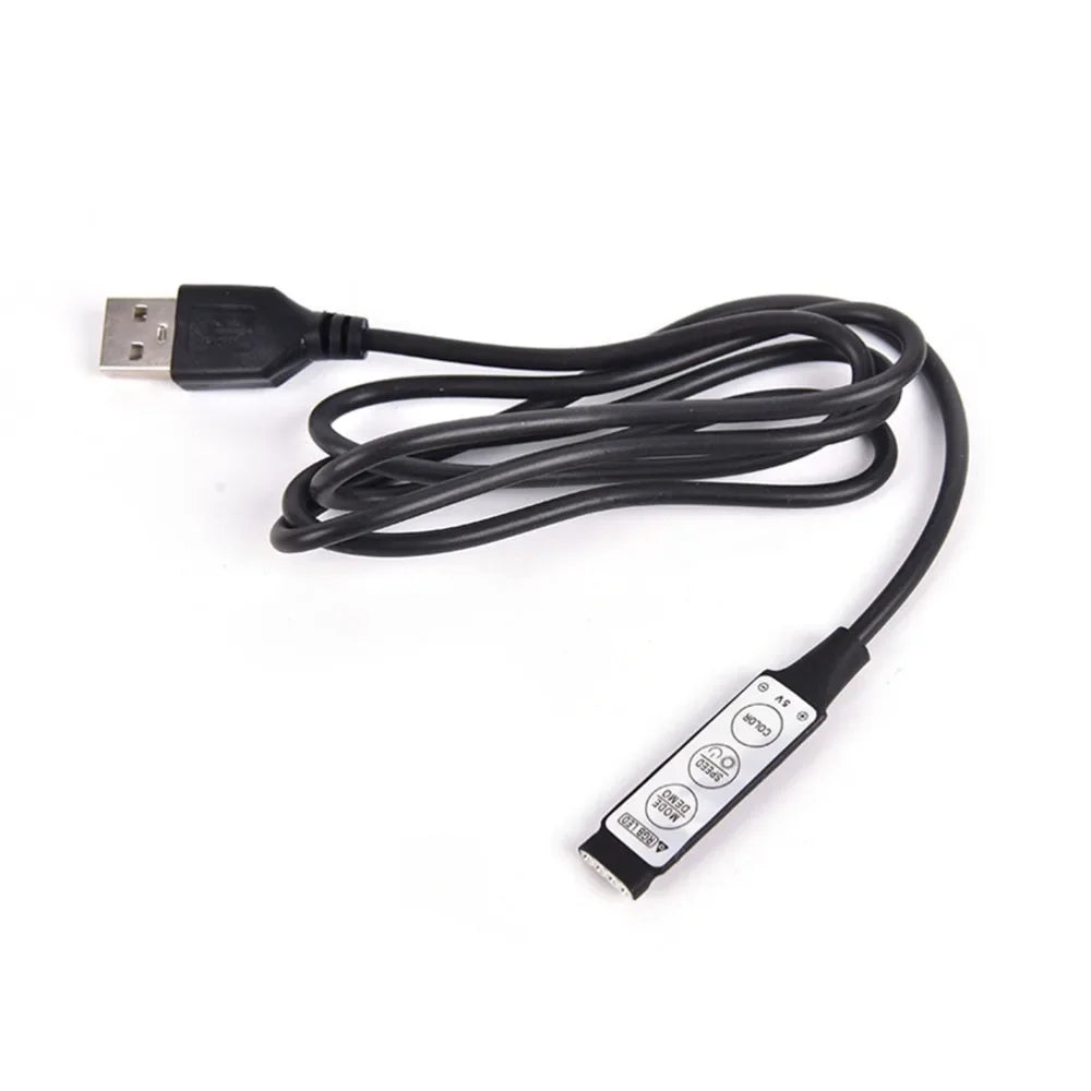 câble usb controle rgb 5v 12v 30v 5m 1m indicateur tension bouton adhésif certifié