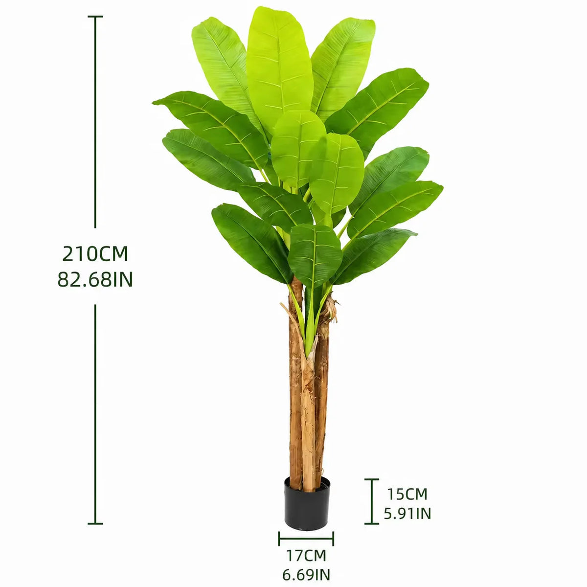 plante artificielle arbre bananier vert feuilles grandes moderne intérieur décoration maison shopping malls