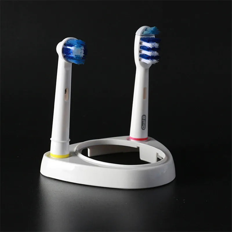 porte têtes brosse dents électrique moderne blanc bleu turquoise tiges texturées oral braun compatible