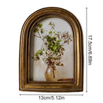 cadre photo vintage or floral décoration intérieure shabby chic posable mur bouquet fleursportrait