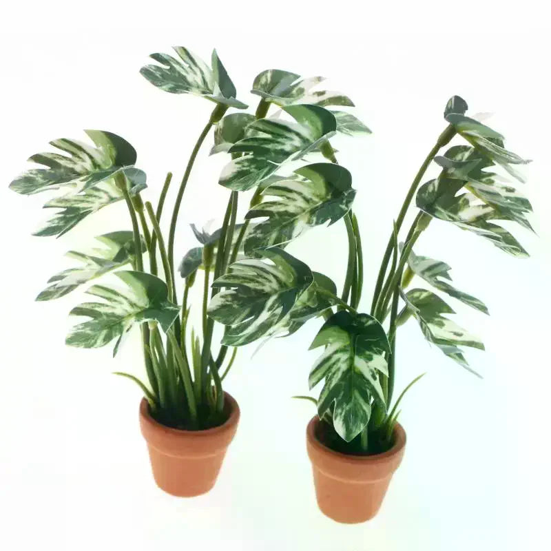 plantes artificielles vertes pot terre cuite décoration maison tropicalintérieur decoration jardin