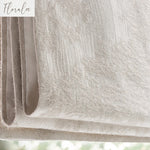 rideau moderne minimaliste beige clair texture florale opacité chaînette polyester chambre