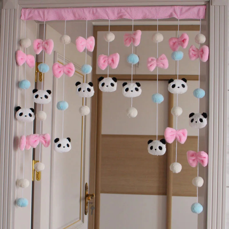 rideau decoratif doux papillons etoiles rose velours semi transparent enfantin chambre fille