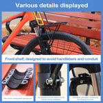 panier vélo métal noir orange grille utilitaire sac guidon accessoires cyclisme porte bagages fixations