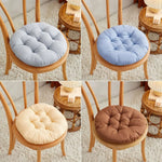 coussin chaise confortable moderne couleur unie épais doux polyester coton beige marron vert rouge