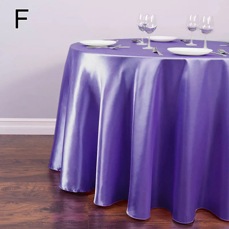 nappe table rouge noire bleu violet jaune beige blanche verte satinée moderne opaque réutilisable