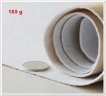 feutre auto adhésif polyester beige clair blanc texture légèrement rugueuse mode fixation adhésif papier