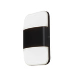 applique murale led moderne résistante humidité blanc noir adhésive éclairage intérieur extérieur 14w