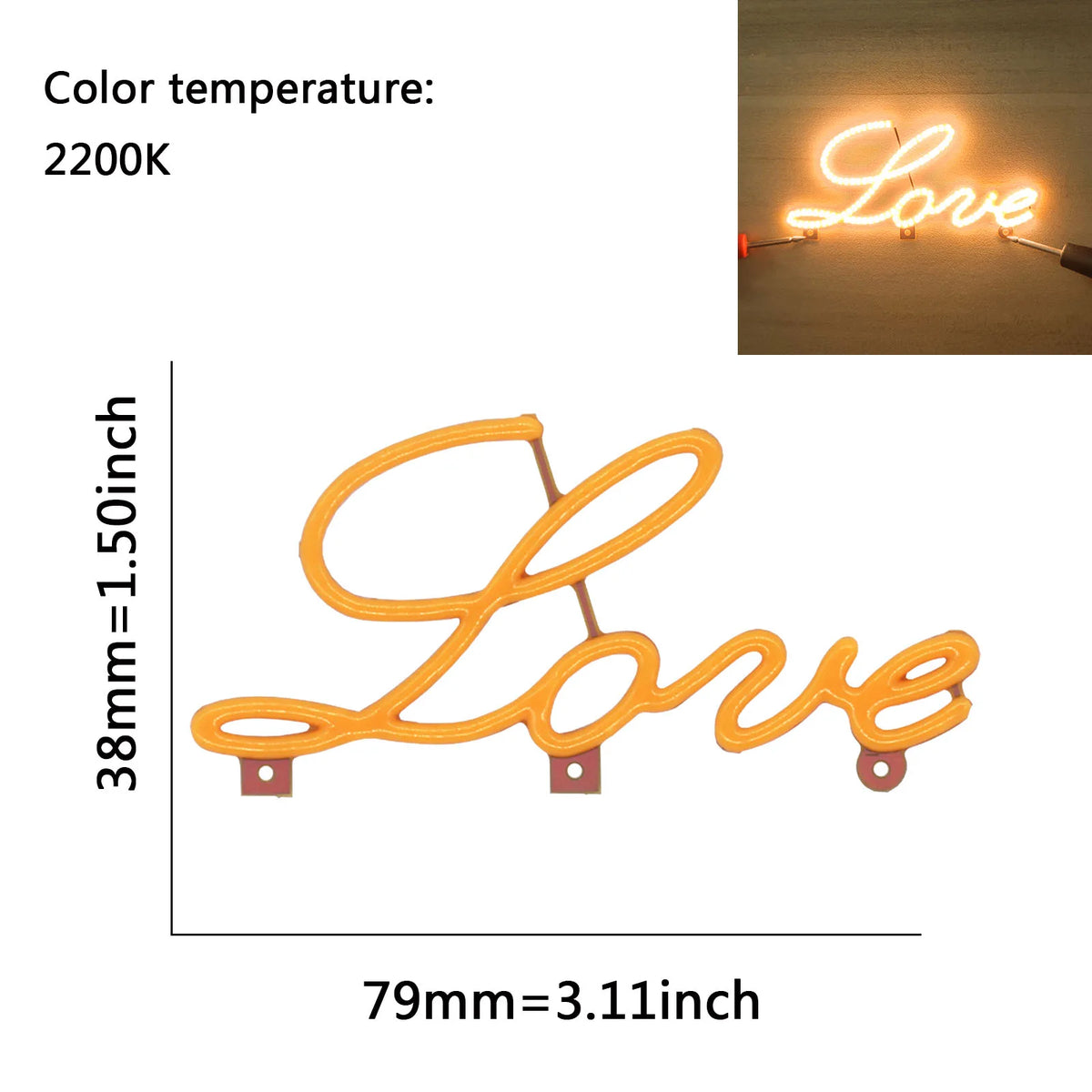 lampe led neon forme étoile clip fixation cable decoration feste