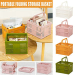 panier pliable orange rose vert moderne poignées détachables grille géométrique opaquet multifonctionnement