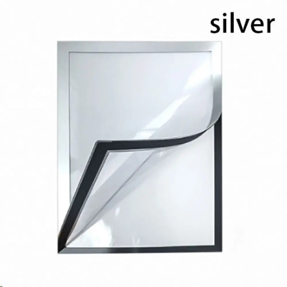 cadre magnétique auto adhésif moderne vert or noir argent transparentarrière opaque