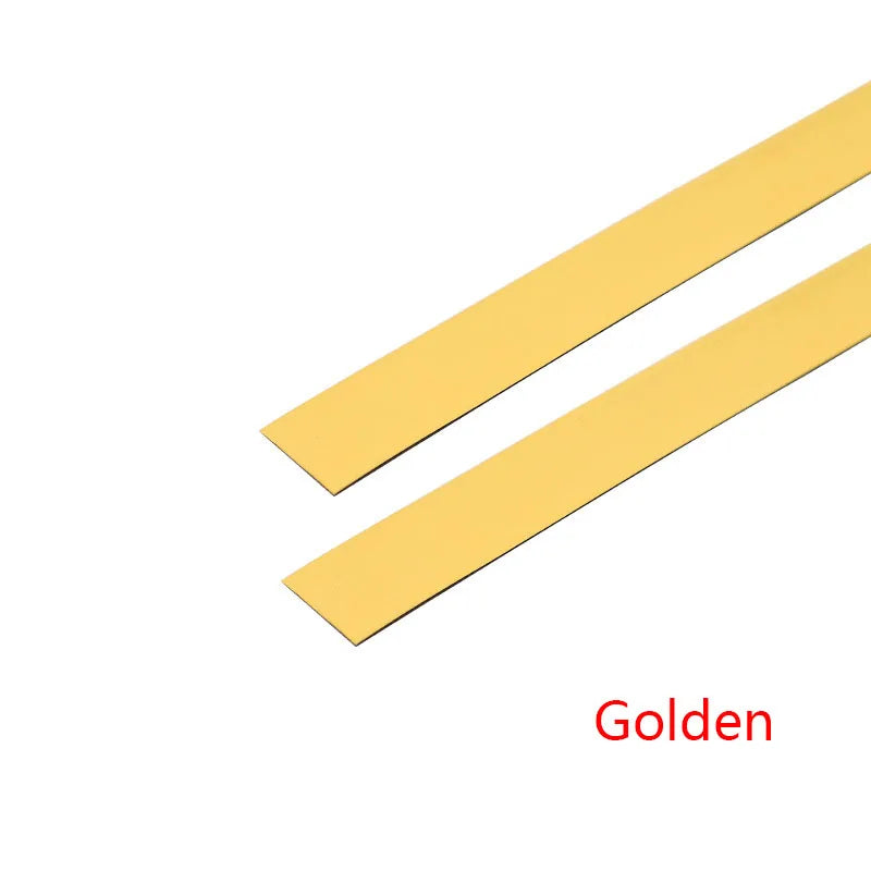 ruban decoratif adhesif or moderne rayures simples 5m joints murs sols