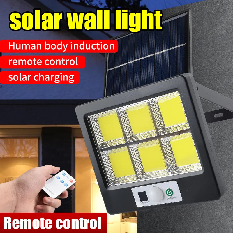 lampe murale solaire détecteur mouvement ip65 led noire moderne clips interrupteur tactileModes