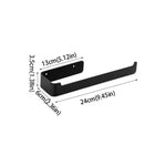 porte serviettes mural fixe moderne acier inoxydable noir blanc facileintérieur décoration ornement domestique