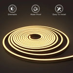 ruban led flexible noir blanc 120 led rayures concentriques moderne éclairage intérieur chambre cuisine