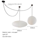 suspension lumineuse moderne blanche rayures horizontales opaque salon chambre restaurant