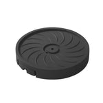 support plante roulant blanc gris noir rayures concentriques moderne