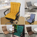 coussin chaise épais coton polyester lavable adhésif moderne vert jaune bleu gris marron simple