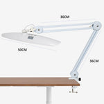 lampe led blanc minimaliste 50cm 117led pince ajustable intensité variable moderne