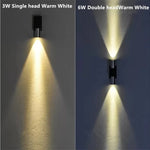 Applique murale LED vert violette jaune moderne 3W 6W diffuse conique aluminium