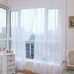 rideaux voile transparents décoratifs noir bleu rose rouge maison bord étroit