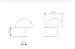 Lampe murale champignon fer forgé pour chambre à coucher