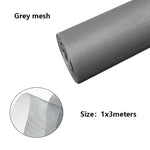 filet protection anti moustiques noir blanc bleu gris maille régulière moderne adhésif fenêtre 1x1m