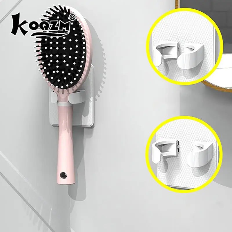 support mural porte brosses adhésif plastique moderne rose beige vert bleu blanc