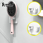 support mural porte brosses adhésif plastique moderne rose beige vert bleu blanc