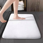 tapis bain gris petits motifs fleurs texture douce moderne absorbant 25x40cm 25x50cm