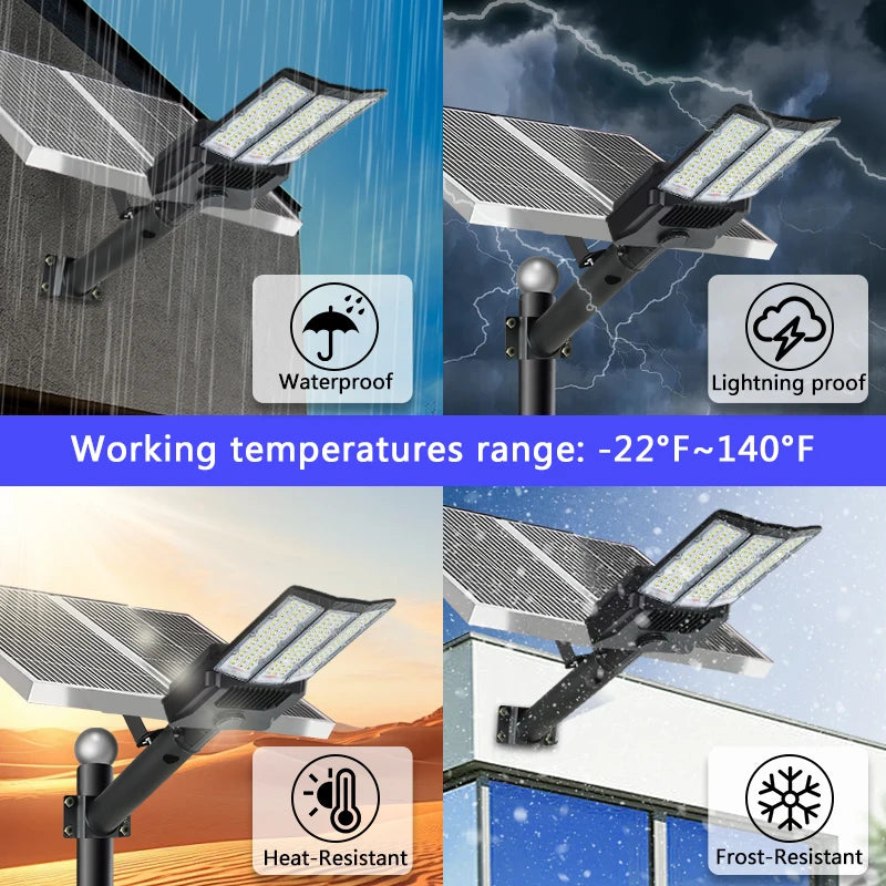 lampe solaire extérieure noire moderne panneau batterie télécommande ip65 led aluminium
