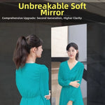 autocollants muraux miroir argentés modernes adhésifs découpables décoration maquillage lisses incassables effets miroirs