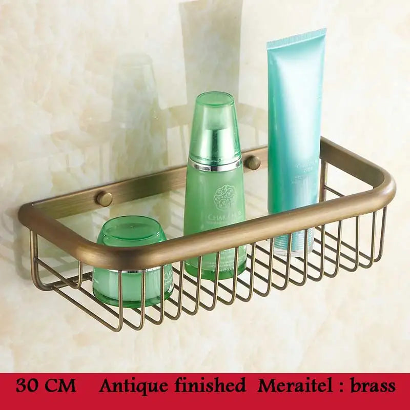 panier mural chrome bronze doré fileté moderne vis fixations