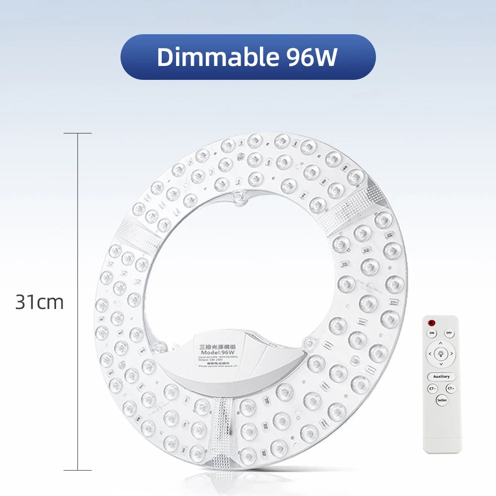 panneaux lumineux led module blanc moderne 120w 30w 48w dimmable 6500k