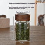 pot conserves verre transparent couvercle bois poignée moderne minimaliste almacenamiento alimentos