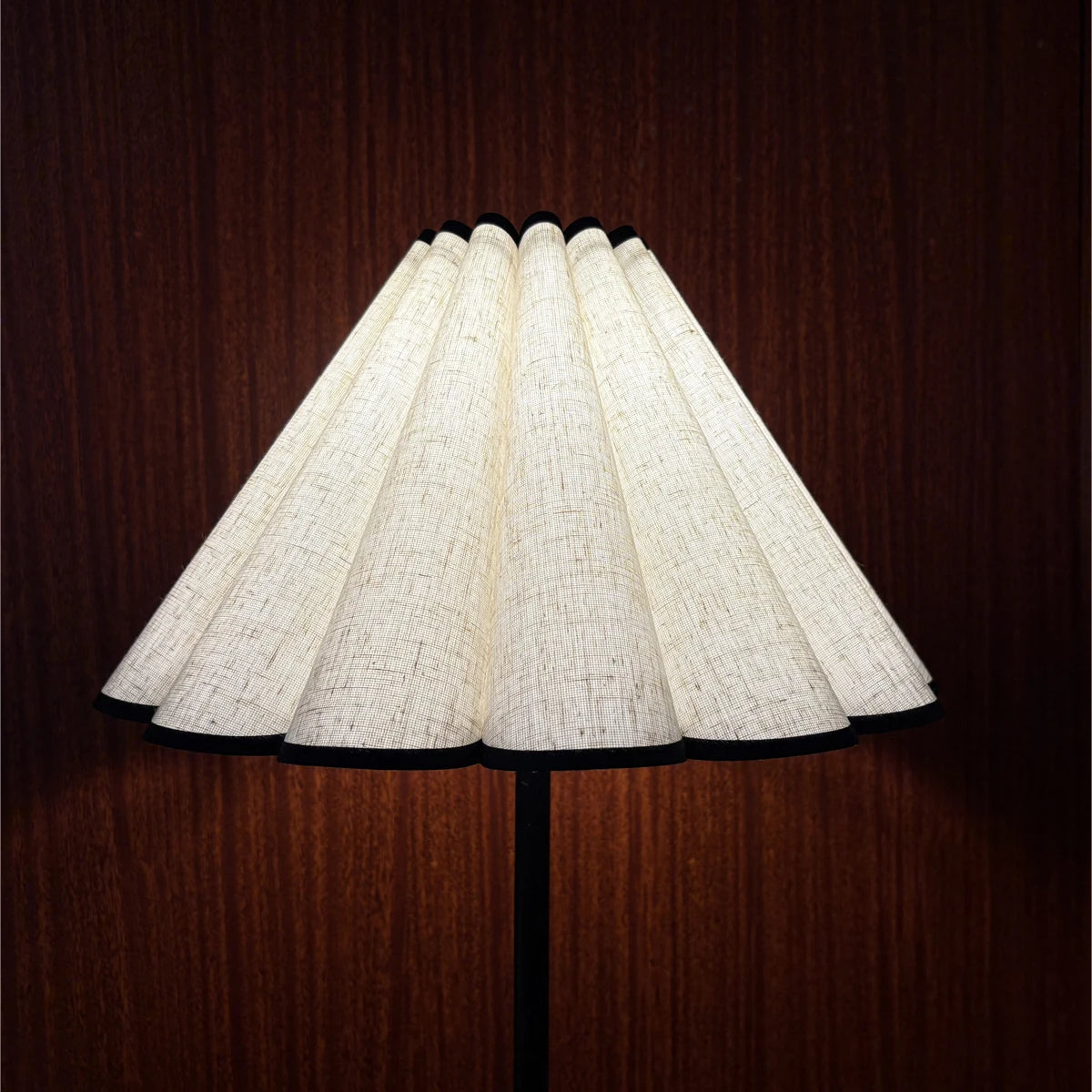 abat jour moderne toile lin blanc noir 34cm 40cm chambre coucher décoration