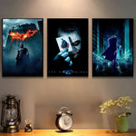 affiche murale batman bleu noir rouge contemporaine décoration mur école maison bar