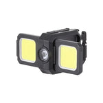 lampe led rechargeable portable multifonctionnelle noir jaune modes tactique camping
