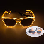 lunettes lumineuses led futuristes transparentes paillettes circuit imprimé élastique fête rave club nuit