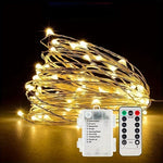 guirlande lumineuse dorées moderne 10m 100led télécommande ip67 20m 200led