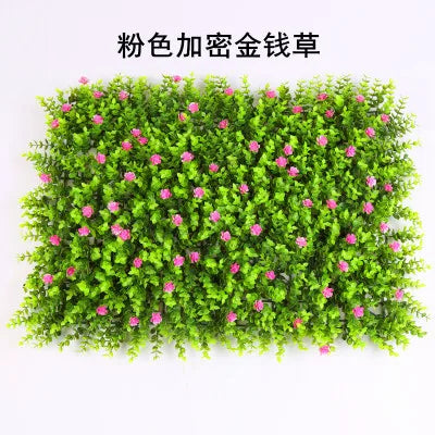 plaque végétale artificielle fleurs colorées décor jardin moderne clips métalliques mur intérieur
