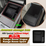 boîte rangement accoudoir central noir range rover sport vogue organisation contemporaine anti dérapant