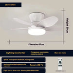ventilateur blanc bois moderne lampe led télécommande vitesses silencieux chambre salon
