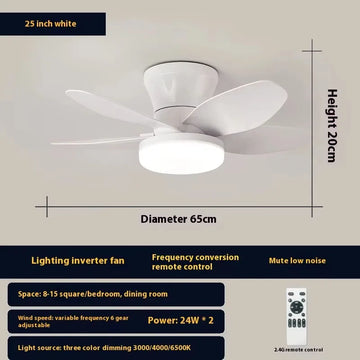 ventilateur blanc bois moderne lampe led télécommande vitesses silencieux chambre salon