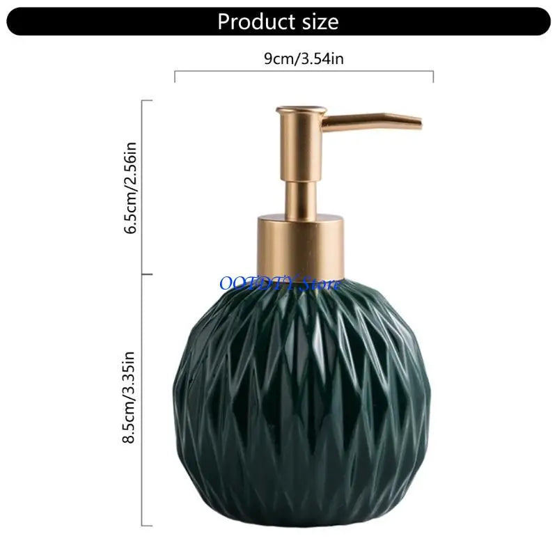 distributeur savon liquide rouge vert noir blanc rayures diagonales moderne élégant Pompe