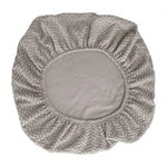 housse chaise polyester vert gris beige moderne tissé 46 53 cm