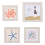 tableaux decoratifs marin rose mer etoile phare rose vents deco plage petits blancs